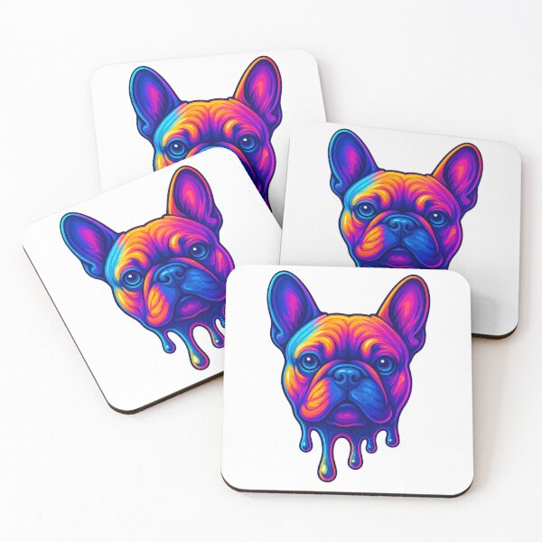 Item preview, French Bulldog: Neon Chrome Drip designed and sold by Savannarojas.