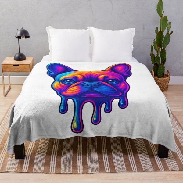 Item preview, French Bulldog: Neon Chrome Drip designed and sold by Savannarojas.