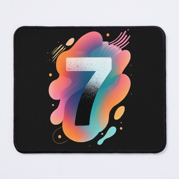 Item preview, Letter 7 with gradient designed and sold by Mahe-Art.