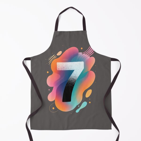 Item preview, Letter 7 with gradient designed and sold by Mahe-Art.