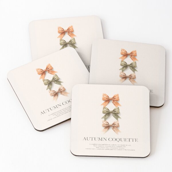 Item preview, Watercolor Autumnal Bows Minimalist Coquette designed and sold by ElizabethCoelho.