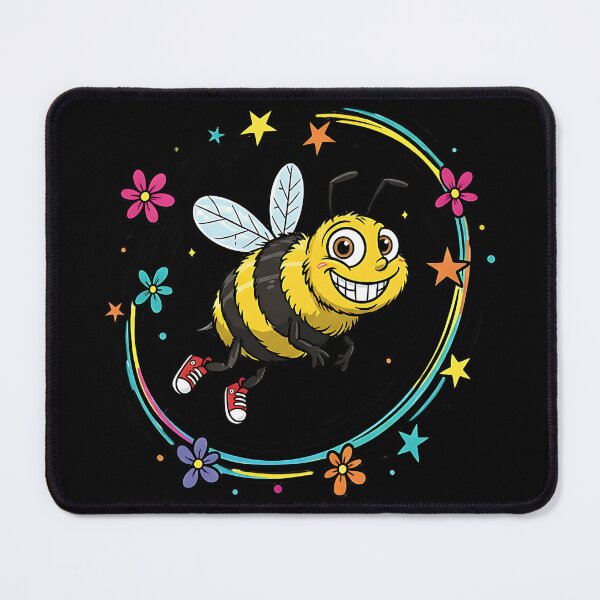 Item preview, Smiling Bee with Sneakers – Vibrant Nature and Fun designed and sold by AwesomeBeyondLimits.
