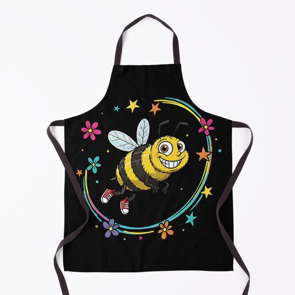 Item preview, Smiling Bee with Sneakers – Vibrant Nature and Fun designed and sold by AwesomeBeyondLimits.