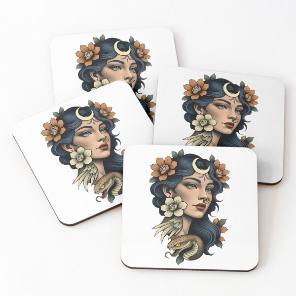 Item preview, Neotrad woman and snake designed and sold by InkThings.