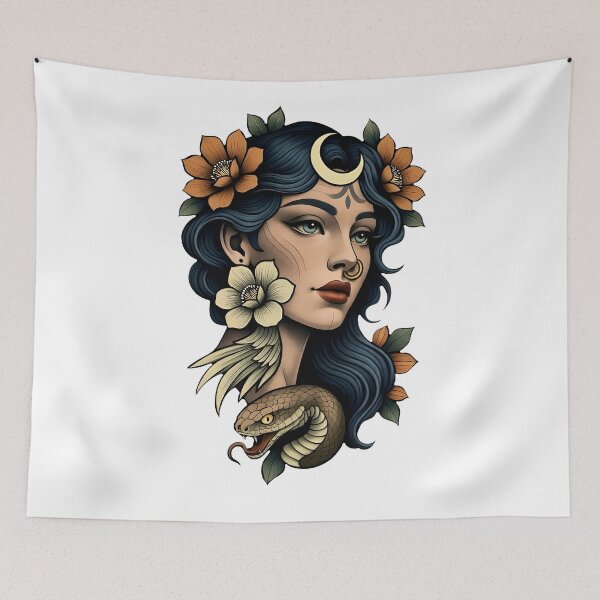 Item preview, Neotrad woman and snake designed and sold by InkThings.