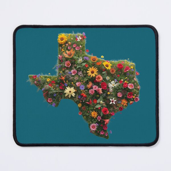 Item preview, Texas Wildflower Shirt | Texas State Outline Filled with Flowers designed and sold by RollForDesignCo.
