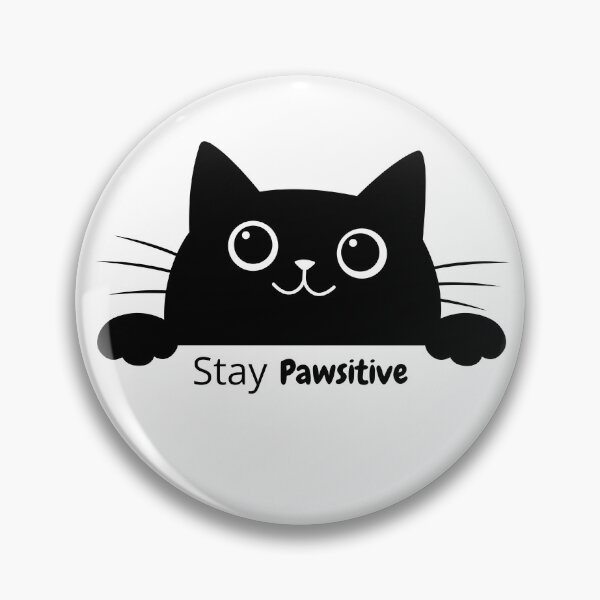 Aperçu de l'œuvre Restez Pawsitive créée et vendue par StudyCat Studio.