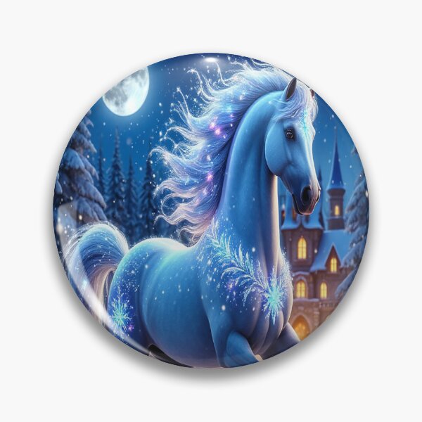 Item preview, Moonlight Stallion – Spirit of the Winter Night designed and sold by AmetistLight.