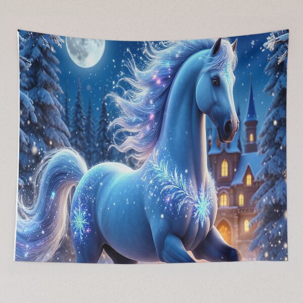 Item preview, Moonlight Stallion – Spirit of the Winter Night designed and sold by AmetistLight.