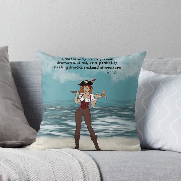 Item preview, Emotionally I’m a Pirate – Funny Halloween Quote for Snack Lovers designed and sold by effdesigns.