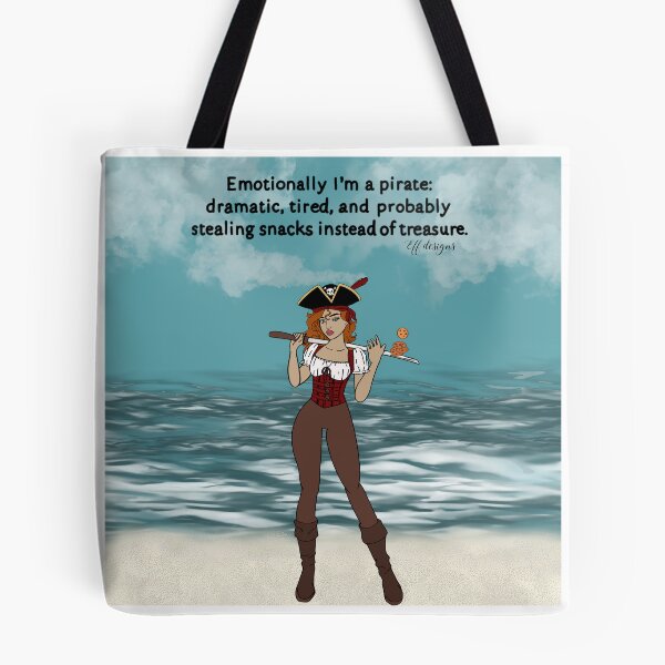 Item preview, Emotionally I’m a Pirate – Funny Halloween Quote for Snack Lovers designed and sold by effdesigns.