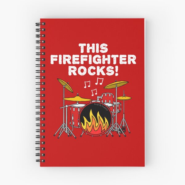 Item preview, This Firefighter Rocks, Drums Drummer Musician designed and sold by doodlerob.