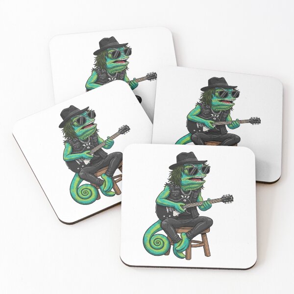 Item preview, Rocker Chameleon Playing Electric Guitar designed and sold by RGShirtWorks.