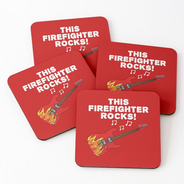 Item preview, This Firefighter Rocks, Electric Guitar Guitarist Musician designed and sold by doodlerob.