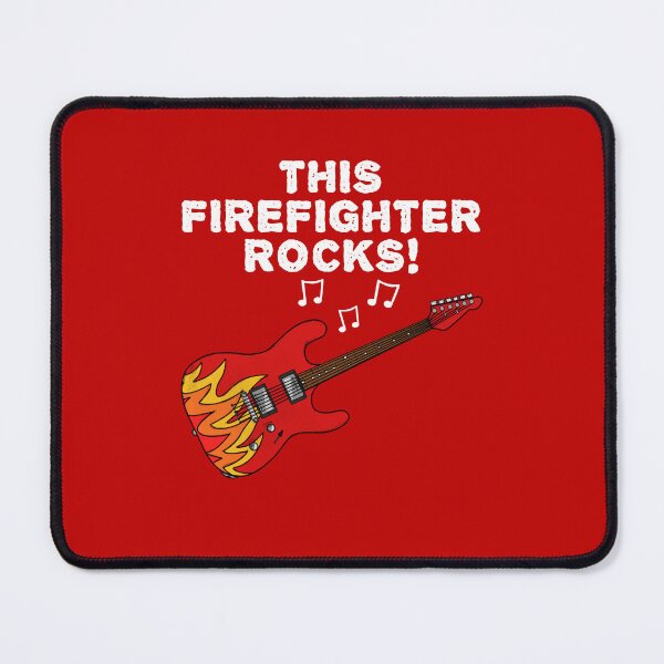 Item preview, This Firefighter Rocks, Electric Guitar Guitarist Musician designed and sold by doodlerob.
