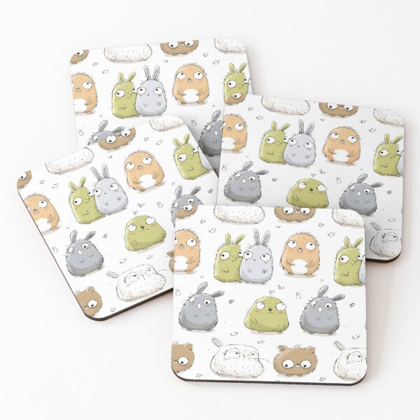 Item preview, Quirky Blob Rabbits And Hamster Doodle Friends designed and sold by Piotrek0001.