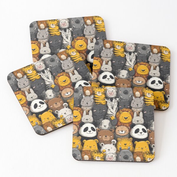 Item preview, Happy Zoo Animals Crowd With Lion And Panda designed and sold by Piotrek0001.