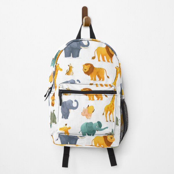 Item preview, Classic Cartoon Safari Animals On White Background designed and sold by Piotrek0001.