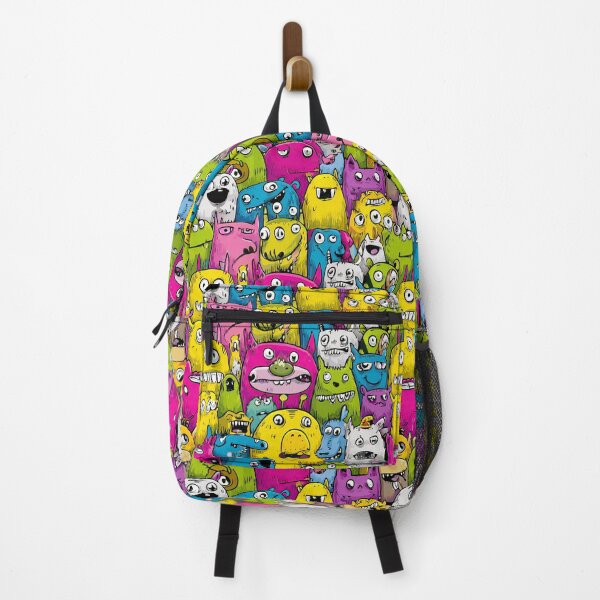 Item preview, Vibrant And Goofy Monster Friends Doodle Crowd designed and sold by Piotrek0001.