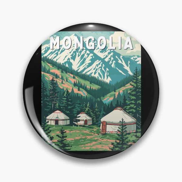 Item preview, Mongolia Vintage Art Travel Landscape designed and sold by MaateoDesign.