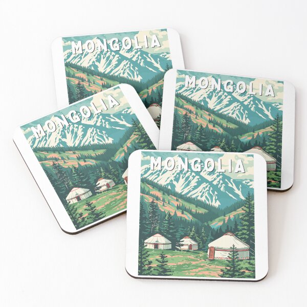 Item preview, Mongolia Vintage Art Travel Landscape designed and sold by MaateoDesign.