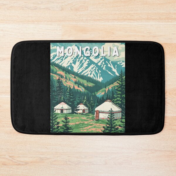 Item preview, Mongolia Vintage Art Travel Landscape designed and sold by MaateoDesign.
