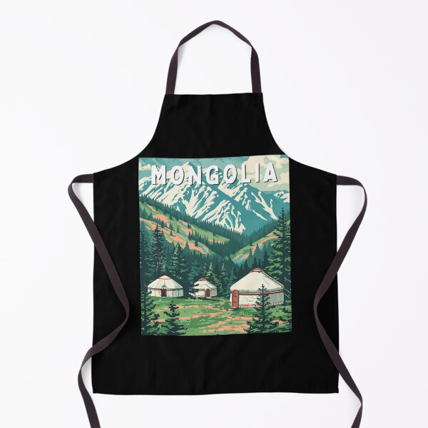 Item preview, Mongolia Vintage Art Travel Landscape designed and sold by MaateoDesign.