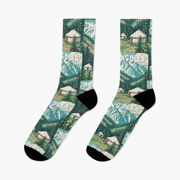 Item preview, Mongolia Vintage Art Travel Landscape designed and sold by MaateoDesign.