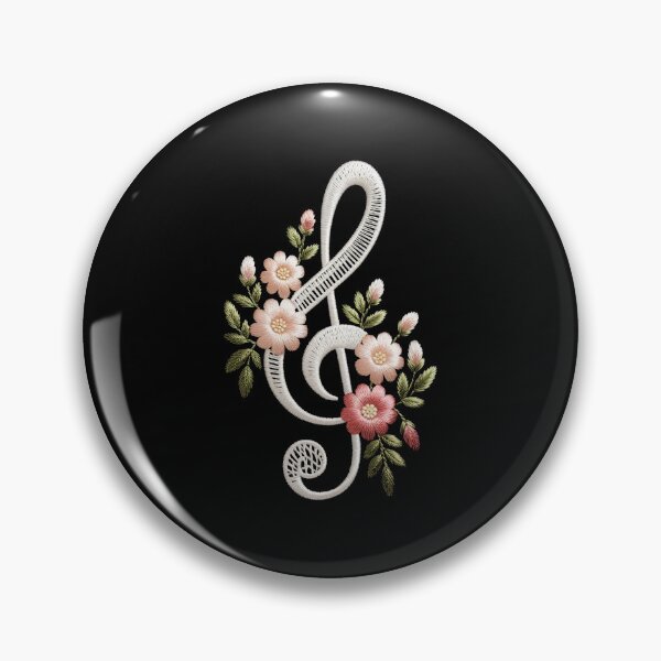 Item preview, Floral Treble Clef designed and sold by jkrphoto.