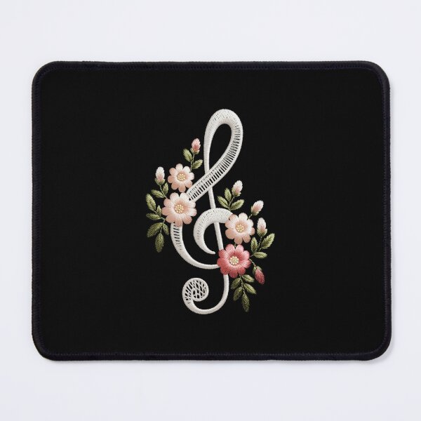 Item preview, Floral Treble Clef designed and sold by jkrphoto.