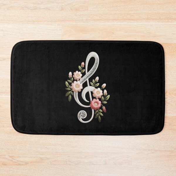 Item preview, Floral Treble Clef designed and sold by jkrphoto.