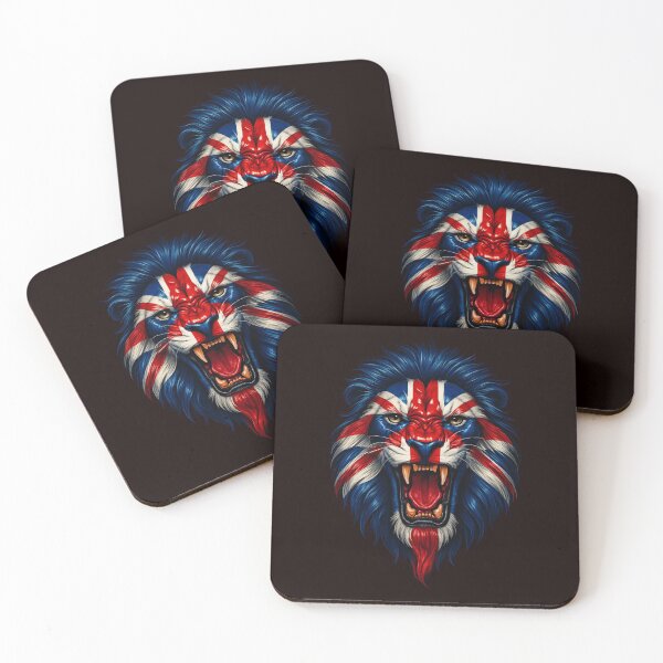Item preview, Union Jack Flag Union Flag Patriotic UK Flag Lion Face designed and sold by adsman68.