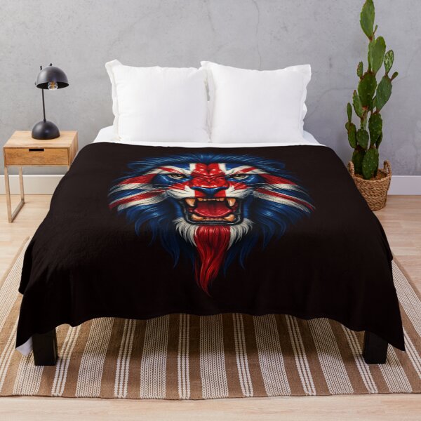 Item preview, Union Jack Flag Union Flag Patriotic UK Flag Lion Face designed and sold by adsman68.