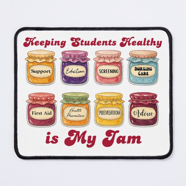 Item preview, Keeping Students Healthy is My Jam designed and sold by stephenflashart.