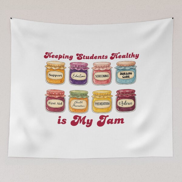 Item preview, Keeping Students Healthy is My Jam designed and sold by stephenflashart.