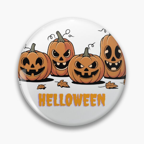 Item preview, Spooky Helloween Pumpkins Sticker & T-Shirt | Cute Jack-O'-Lanterns designed and sold by NewIndianProducts.