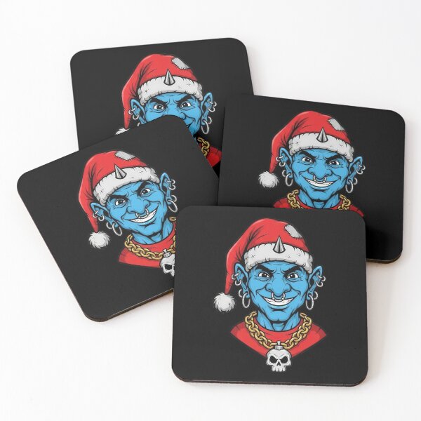 Item preview, Punk Rock Holiday Goblin with Skull Pendant designed and sold by ML-Media.