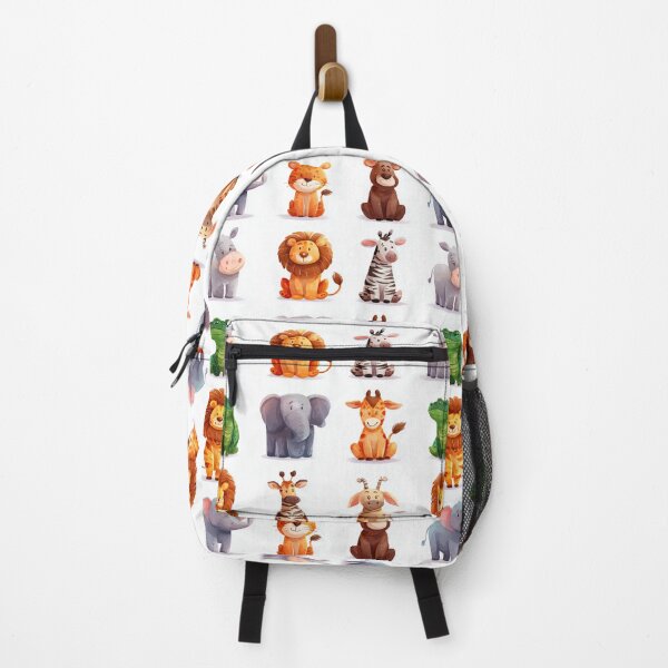 Item preview, Cute Sitting Safari Animals Watercolor Illustration Set designed and sold by Piotrek0001.