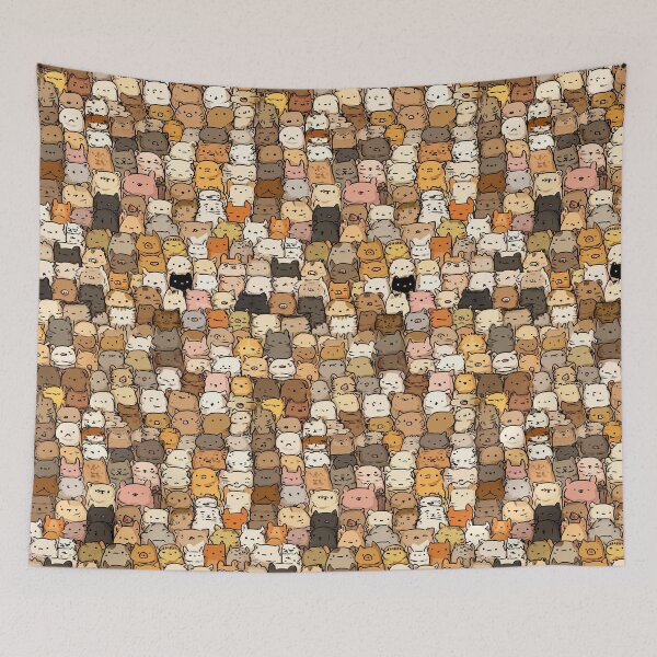 Item preview, A Crowded Daze Of Cute Blobby Cats designed and sold by Piotrek0001.