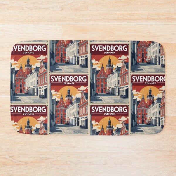 Item preview, Svendborg Denmark 1950s Vintage Travel Tourism designed and sold by TravelersGems.