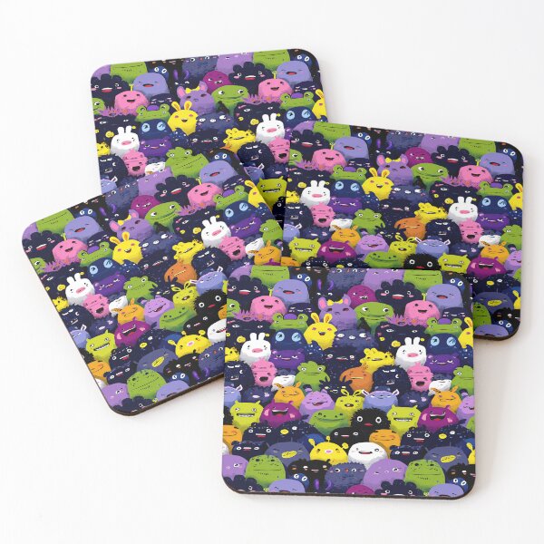 Item preview, Friendly And Colorful Goofy Monsters Character Crowd designed and sold by Piotrek0001.