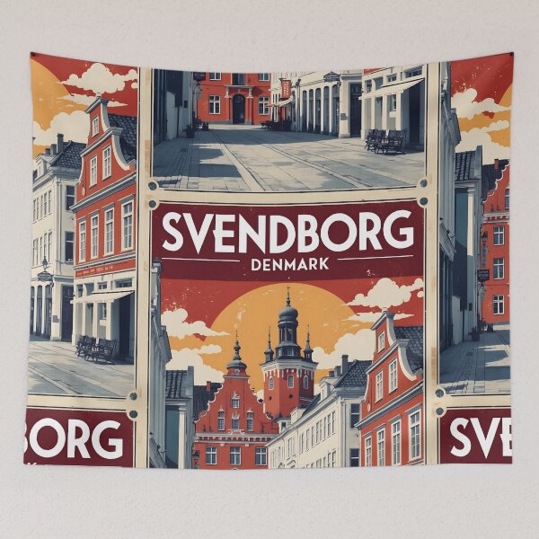 Item preview, Svendborg Denmark 1950s Vintage Travel Tourism designed and sold by TravelersGems.
