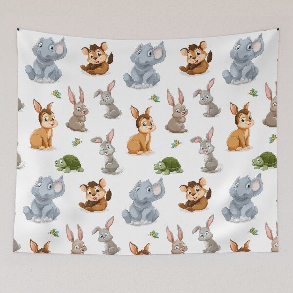 Item preview, Charming Cartoon Woodland Critters And Turtle Friends designed and sold by Piotrek0001.