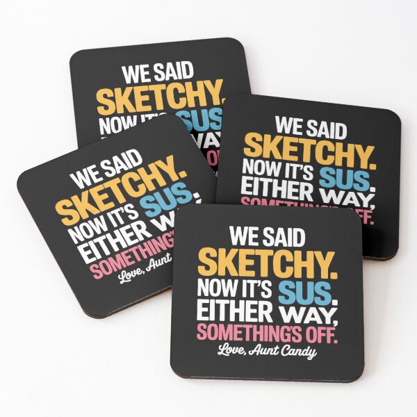 Item preview, Ask Aunt Candy - Sketchy vs Sus - Funny Generational Slang Gift designed and sold by Random Candy Studio.