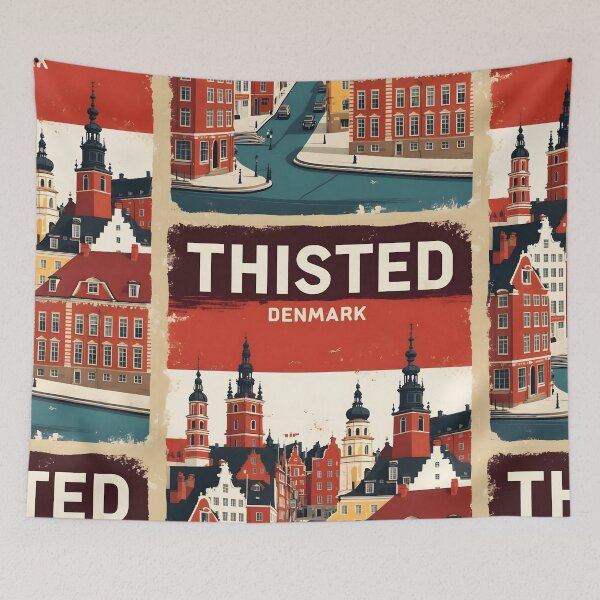Item preview, Thisted Denmark 1950s Vintage Travel Tourism designed and sold by TravelersGems.