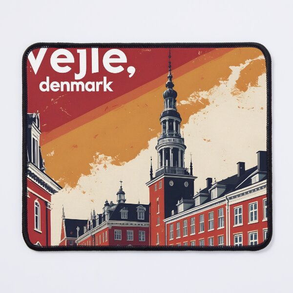 Item preview, Vejle Denmark 1950s Vintage Travel Tourism designed and sold by TravelersGems.
