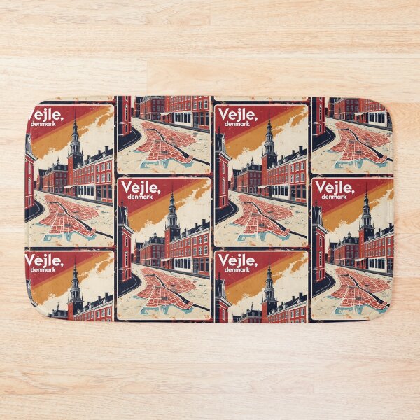 Item preview, Vejle Denmark 1950s Vintage Travel Tourism designed and sold by TravelersGems.