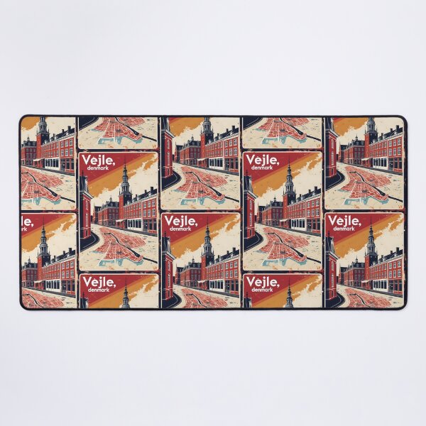 Item preview, Vejle Denmark 1950s Vintage Travel Tourism designed and sold by TravelersGems.