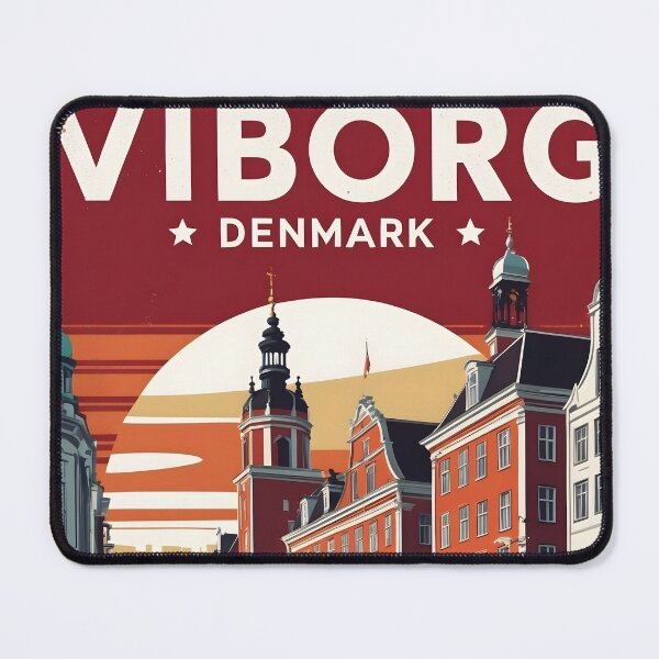 Item preview, Viborg Denmark 1950s Vintage Travel Tourism designed and sold by TravelersGems.