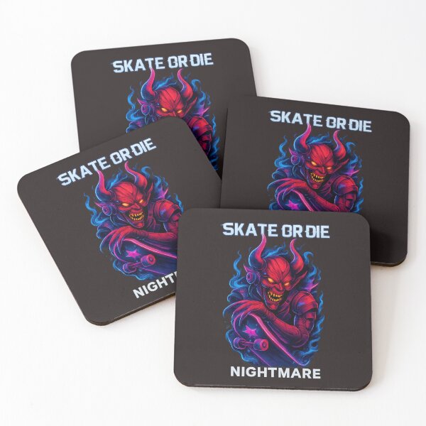 Item preview, Skate Demon Nightmare – Cyberpunk Horror Rider designed and sold by Thaivi Design.